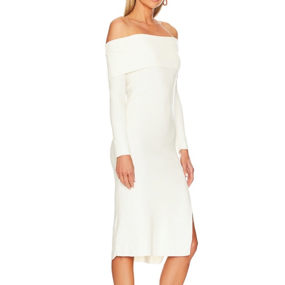 Steve Madden Francesca Midi Dress in Pristine Ivory - Revolve - Picture 3 of 3